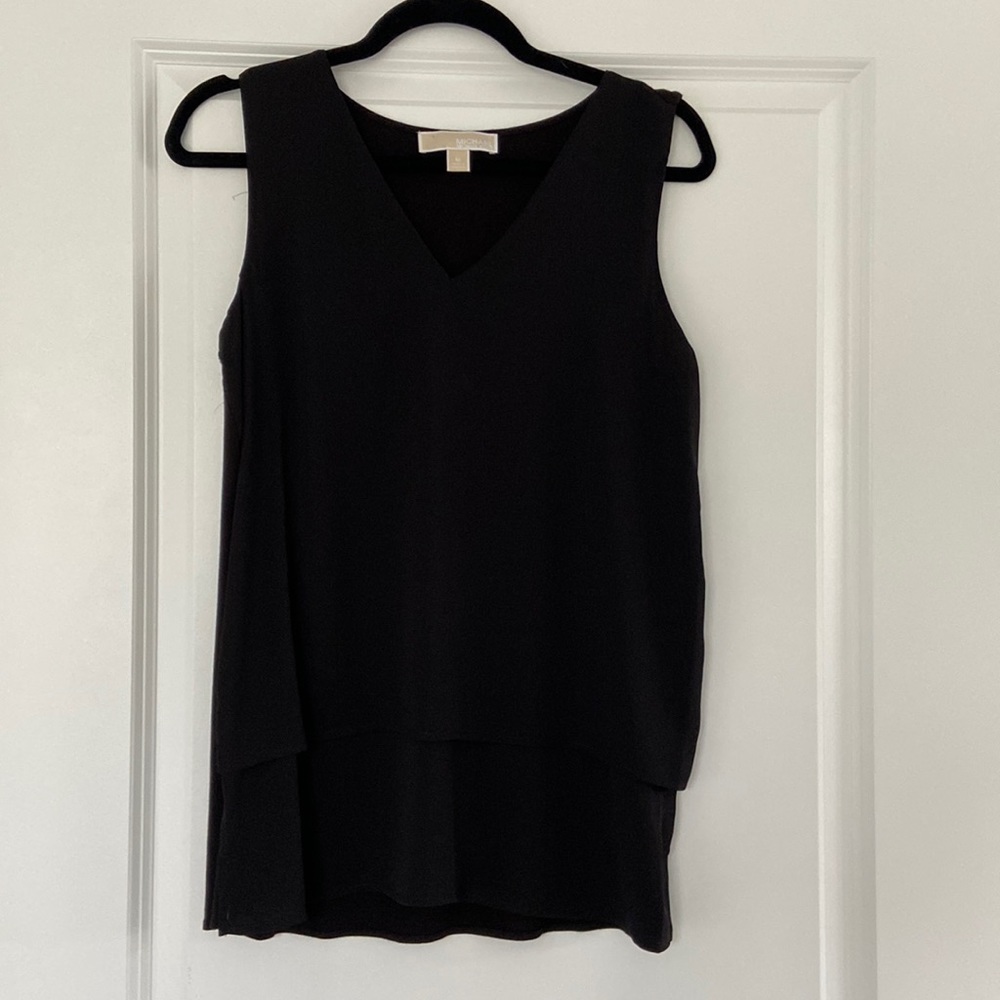 NWOT Michael Kors Black Sleeveless Top M